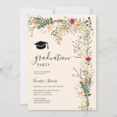 Bohemische Wiesenwild-Blume Abschluss Einladung (Vorderseite)