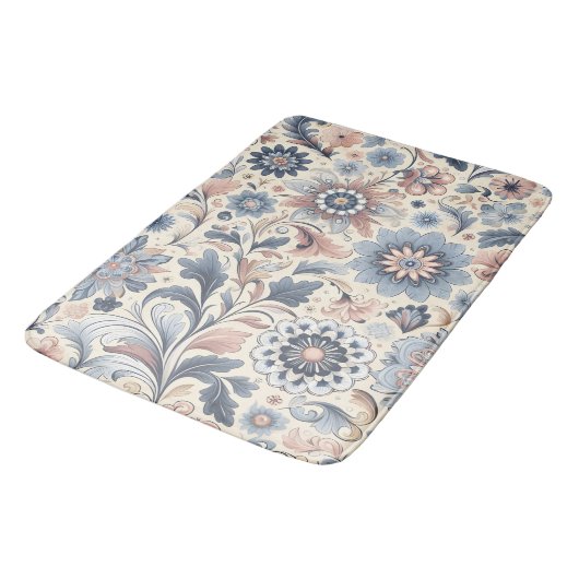 Bohemische Wildblume Badematte (Schrägansicht)