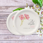 Bohemische Wildblume Blumenmassadusche Pappteller