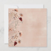 Bohemische Wildblume Brautdusche Einladung (Rückseite)