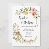 Bohemische Wildblume Einladung (Vorderseite)