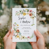 Bohemische Wildblume Einladung