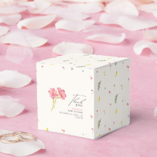 Bohemische Wildblume Floral Baby Dusche Geschenkschachtel