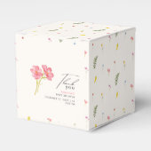 Bohemische Wildblume Floral Baby Dusche Geschenkschachtel (Vorderseite)