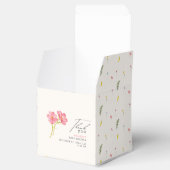 Bohemische Wildblume Floral Baby Dusche Geschenkschachtel (Geöffnet)