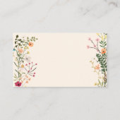 Bohemische Wildblumen Beratung wünscht Abschluss Begleitkarte (Rückseite)