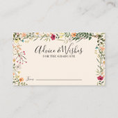 Bohemische Wildblumen Beratung wünscht Abschluss Begleitkarte (Vorderseite)