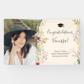 Bohemische Wildblumen Glückwünsche Abschluss Banner (Horizontal)