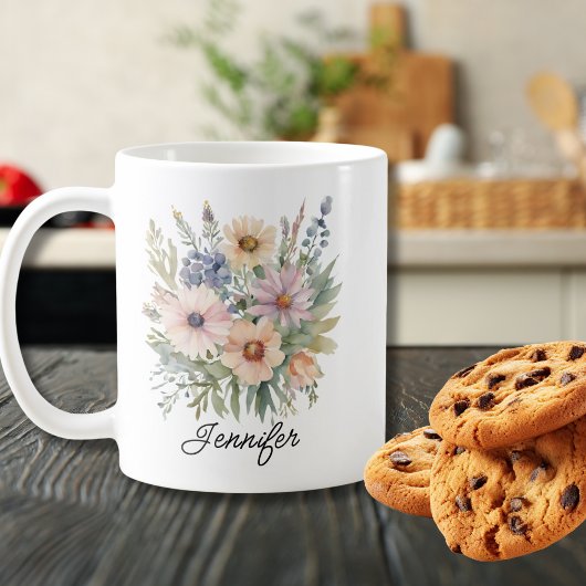 Bohemische Wildblumen Kaffeetasse
