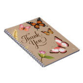 Bohemische Wildblumen, Schmetterlinge, Weizenhalme Notizblock (Rechte Seite)