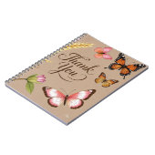 Bohemische Wildblumen, Schmetterlinge, Weizenhalme Notizblock (Linke Seite)