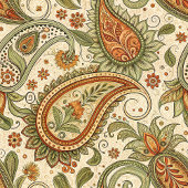 Bohemische Wirbel blanket in warmen Erdtönen Fleecedecke