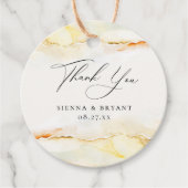 Bohemische Wüstendecke Hochzeit Vielen Dank Geschenkanhänger (Vorderseite)