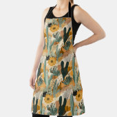 Bohemische Wüstenkaktus All-over-Print-Schürze Schürze (InSitu)