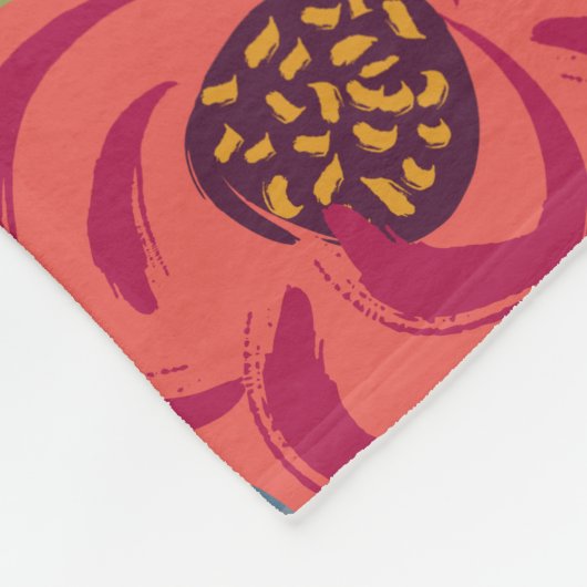 Bohemischen Blume Familienfotografie neun Fleecedecke (Ecke)