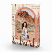 Bohemischer Abschluss mit Blumenrahmen Fotoblock (Rechts)