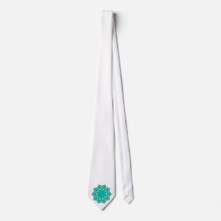 Bohemischer Aqua-Türkis Boho Hochzeitmandala-| Krawatte