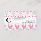 Bohemischer Aquamariner rosafarbener Dreamcatcher Treuekarte (Rückseite)