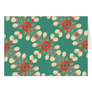 Bohemischer bezaubernder Türkis-korallenrote