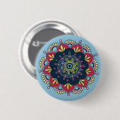 bohemischer Blumenknopf Button (Vorne & Hinten)