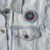 bohemischer Blumenknopf Button (Beispiel)