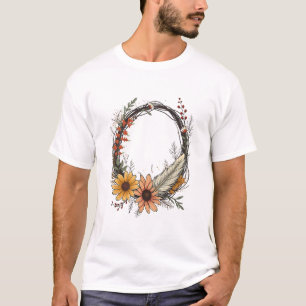 Bohemischer Blumenreath - Rustikaler Naturpark T-Shirt