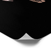 Bohemischer Blumenschädel. Wild im Herzen Poster (Ecke)