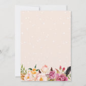 Bohemischer Blumenschreath Feather Boho Save the D Date (Rückseite)