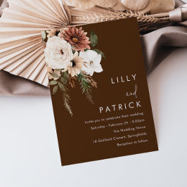 Bohemischer Blumensommer und Hochzeiten Einladung