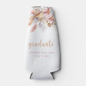 Bohemischer Blumenstrauß Pampas Grass Abschluss Flaschenkühler (Vorderseite)