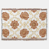 Bohemischer Blumenstrauß - Terracotta und Gol Decke (Vorderseite)