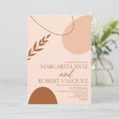 Bohemischer Bogen Einladung (Stehend Vorderseite)