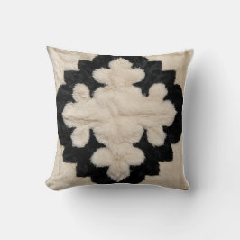 Bohemischer Charme: Schwarz-Weiß Kilim Kissen