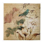 Bohemischer Chic Paris Scripts französisches Fliese (Vorderseite)