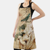 Bohemischer Chic Paris Scripts Vogel Französisch b Schürze (InSitu)