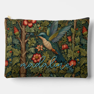 Bohemischer Chic Vintage Kolibri personalisieren Zubehörtasche