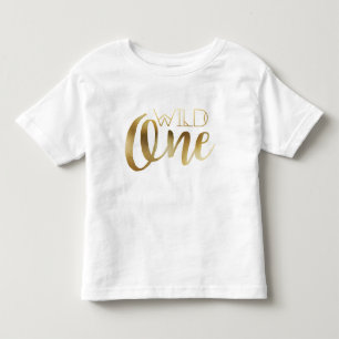 Bohemischer Chic-wilde Stammes- Goldfolie Kleinkind T-shirt