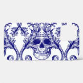 Bohemischer Damast, Schädel nahtlos verzieren. Case-Mate iPhone Hülle (Rückseite (Horizontal))
