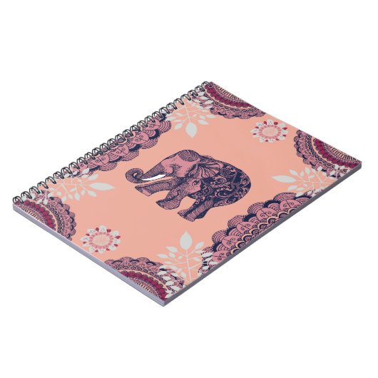 Bohemischer Elefant Notizblock (Linke Seite)