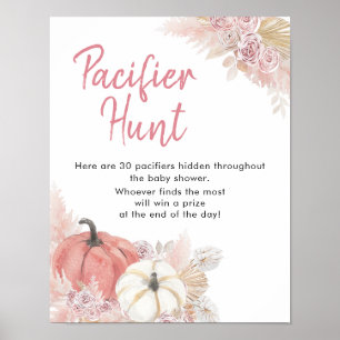 Bohemischer Fall der Liebe Pumpkin Schnuller Jagd Poster