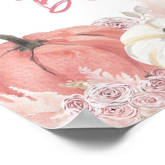 Bohemischer Fall in der Liebe Pumpkin Gast Book Poster (Ecke)