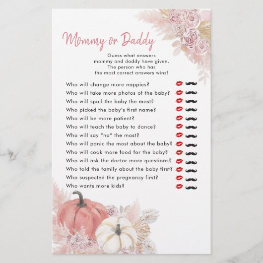 Bohemischer Fall in der Liebe Pumpkin Mommy oder D (Vorderseite)