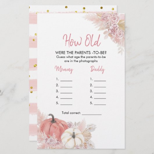 Bohemischer Fall in der Liebe Pumpkin Wie alte Elt (Vorne/Hinten)