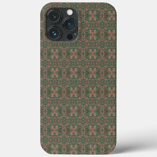 Bohemischer Fall Leaf Grüne Nahtlose Muster Case-Mate iPhone Hülle (Rückseite)