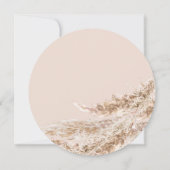 Bohemischer Fall Pampas Grass Save the Date (Rückseite)