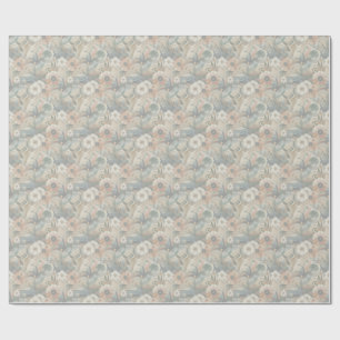 Bohemischer Farbmix und Thema Blume Geschenkpapier