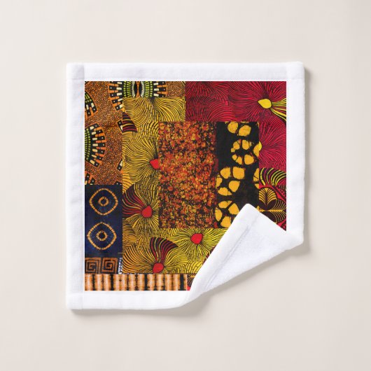 Bohemischer Flair Badhandtuch Set (Waschlappen)