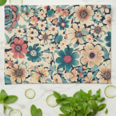 Bohemischer Frühling Blume Küchentücher (Gefaltet)