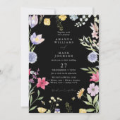 Bohemischer Frühling Botanischer Garten Hochzeit Einladung (Vorderseite)