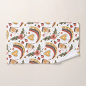 Bohemischer Garten der Liebe und der Regenbogen Badhandtuch Set (Handtuch)